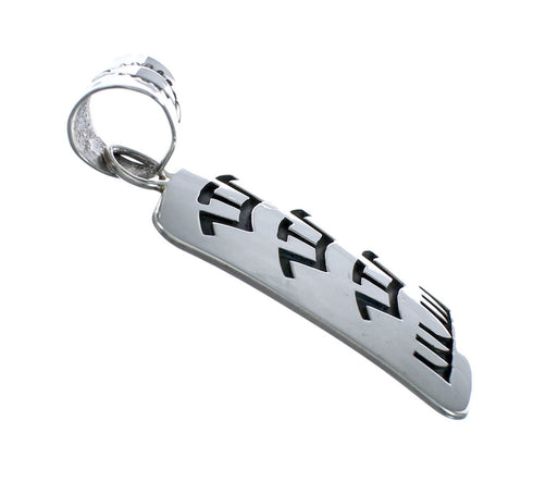 Navajo Sterling Silver Overlay Pendant SN20439